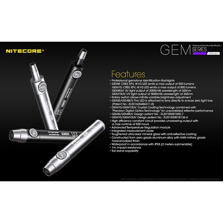 ΦΑΚΟΣ LED NITECORE GEMSTONE GEM10UV