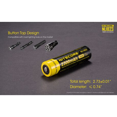 Μπαταρία Nitecore 18650 NL1823 2300mAh