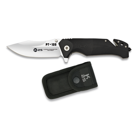 ΣΟΥΓΙΑΣ K25, Pocket knife K10 PT-109 balck 9 cm, 18234